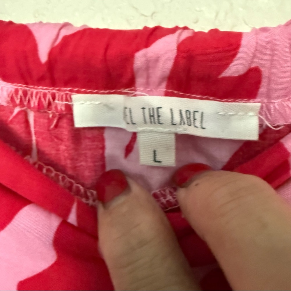 Floral Red and Pink Women's Skirt Abel the Label LARGE - Picture 11 of 13